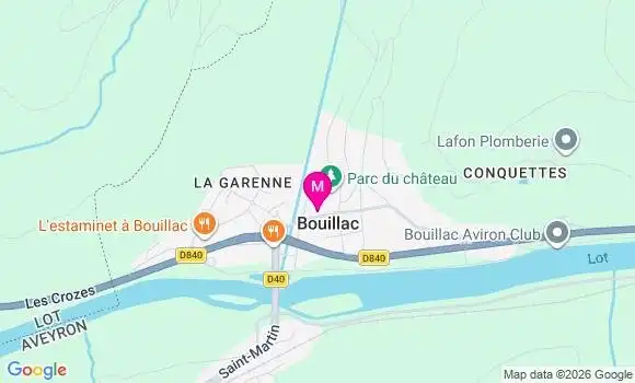 Localisation Bouillac - 12300