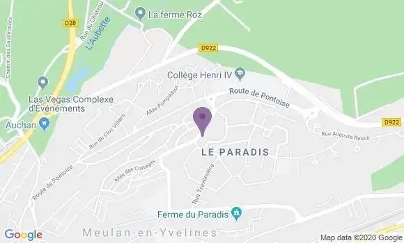 Localisation Meulan Paradis Bp - 78250