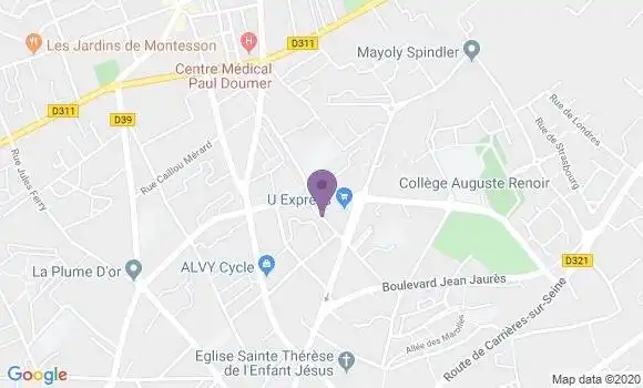 Localisation Chatou Europe Bp - 78400
