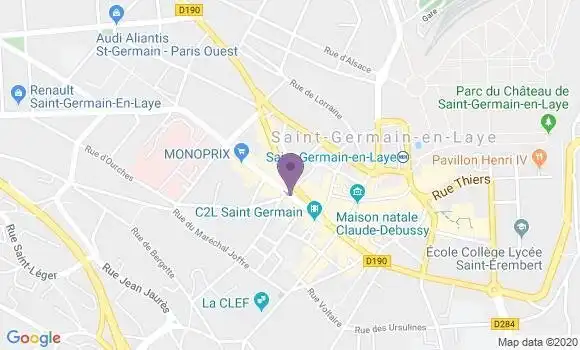 Localisation Saint Germain En Laye Centre - 78100