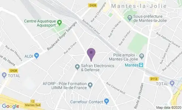 Localisation Mantes la Ville Bp - 78711