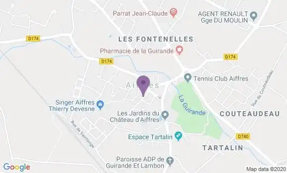Localisation Aiffres Bp - 79230