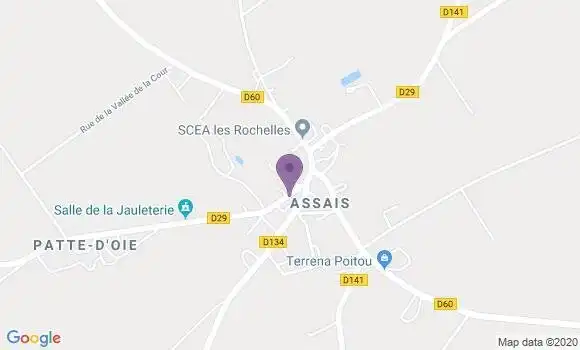 Localisation Assais les Jumeaux Ap - 79600