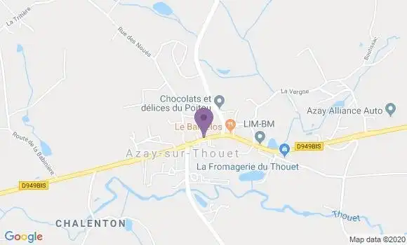 Localisation Azay sur Thouet Ap - 79130