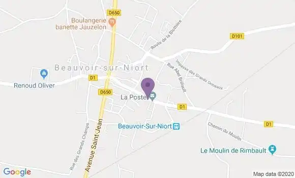Localisation Beauvoir sur Niort - 79360