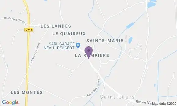 Localisation Le Busseau Ap - 79240