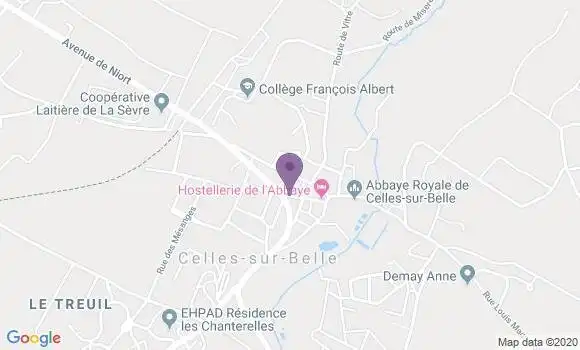 Localisation Celles sur Belle Bp - 79370