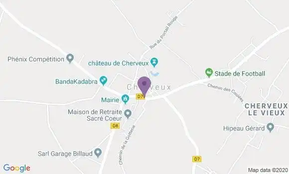 Localisation Cherveux Bp - 79410