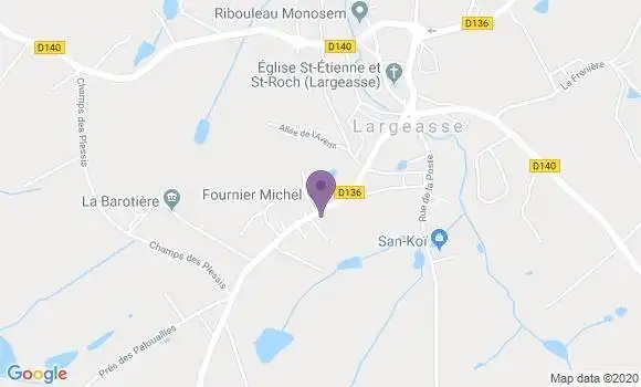 Localisation Largeasse Ap - 79240