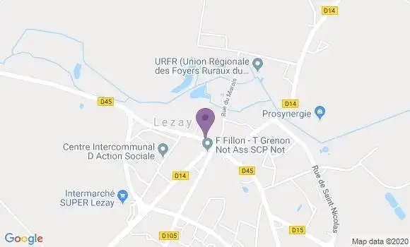 Localisation Lezay Bp - 79120