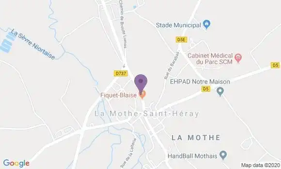 Localisation La Mothe St Heray Bp - 79800