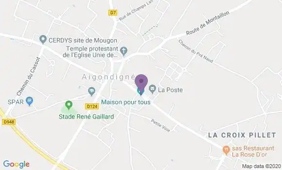 Localisation Mougon Bp - 79370