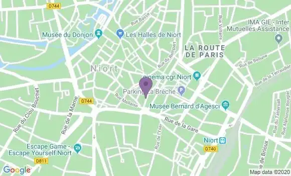 Localisation Niort Orangerie - 79000