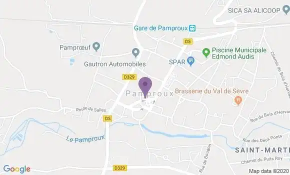 Localisation Pamproux Bp - 79800