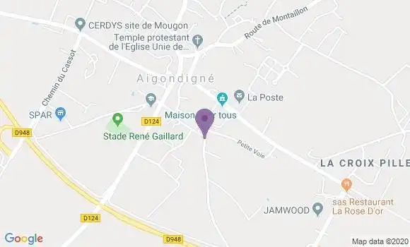 Localisation Sainte Blandine Tauche Ap - 79370