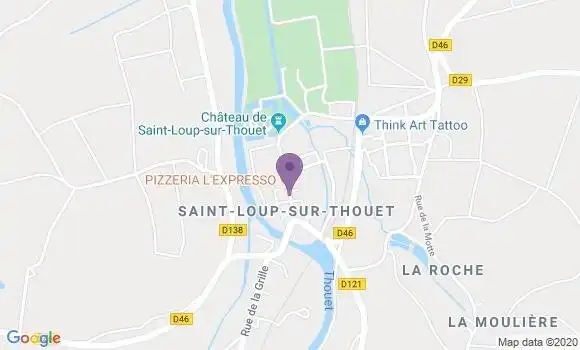 Localisation Saint Loup Lamaire Bp - 79600