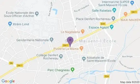 Localisation Saint Maixent l