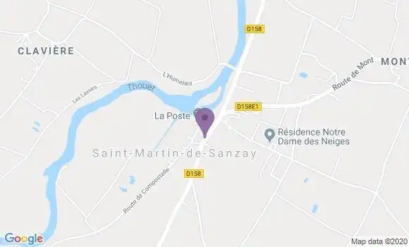 Localisation St Martin de Sanzay Ap - 79290