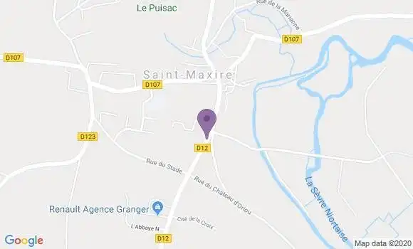 Localisation Saint Maxire Ap - 79410