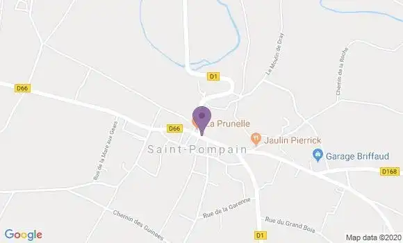 Localisation Saint Pompain Ap - 79160