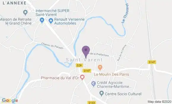 Localisation Saint Varent Bp - 79330