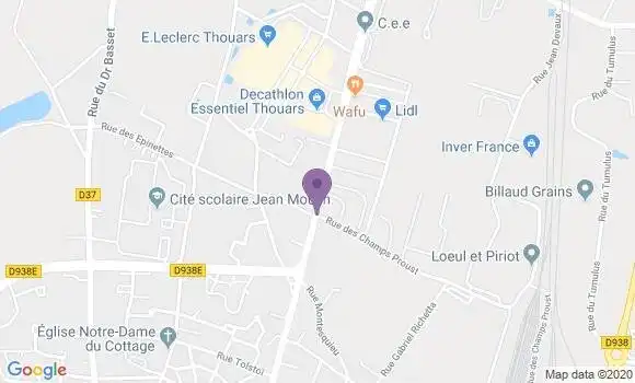 Localisation Sainte Verge Bp - 79100