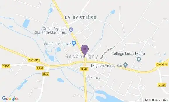 Localisation Secondigny Bp - 79130