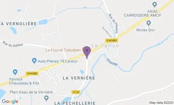 Localisation Le Tallud Ap - 79200