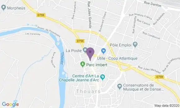 Localisation Thouars - 79100