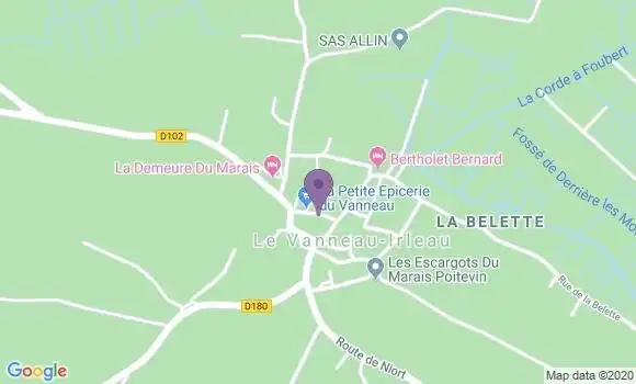 Localisation Le Vanneau Irleau Bp - 79270