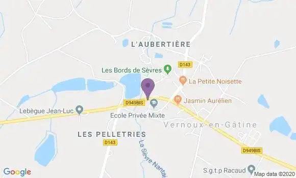Localisation Vernoux En Gatine Ap - 79240