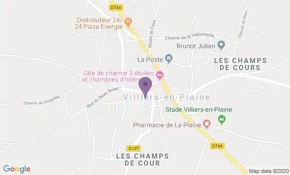 Localisation Villiers En Plaine Bp - 79160