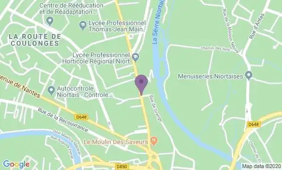 Localisation Niort Sainte Pezenne Bp - 79000