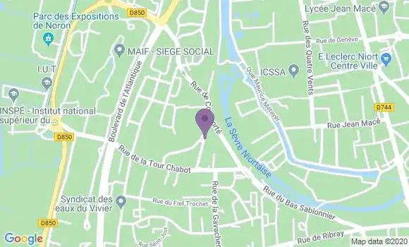 Localisation Niort Tour Chabot Bp - 79022