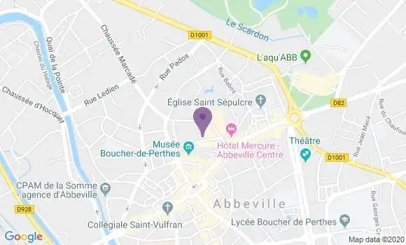 Localisation Abbeville Clemenceau - 80100