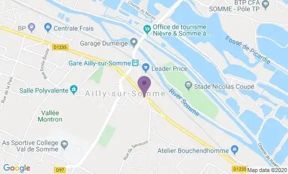 Localisation Ailly sur Somme - 80470