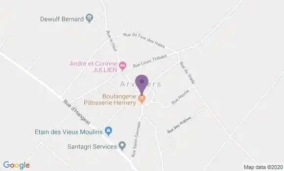 Localisation Arvillers - 80910