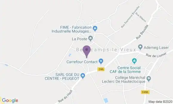 Localisation Beaucamps le Vieux - 80430