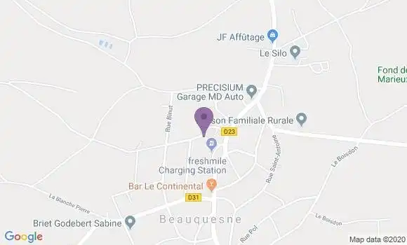 Localisation Beauquesne Bp - 80600