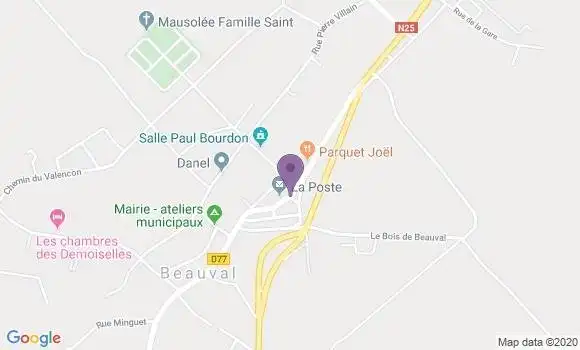 Localisation Beauval Bp - 80630