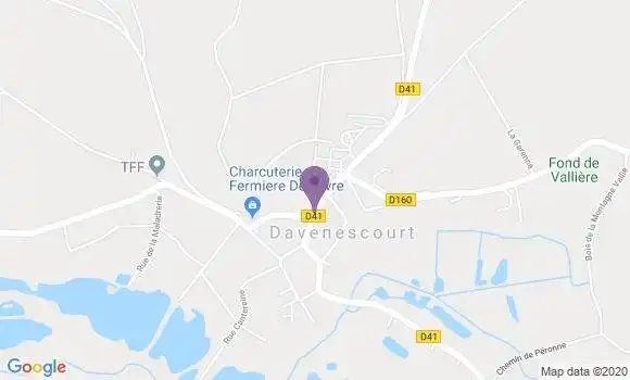 Localisation Davenescourt Ap - 80500
