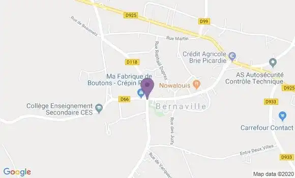 Localisation Bernaville - 80370