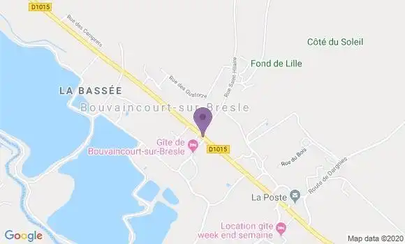 Localisation Bouvaincourt sur Bresle Ap - 80220