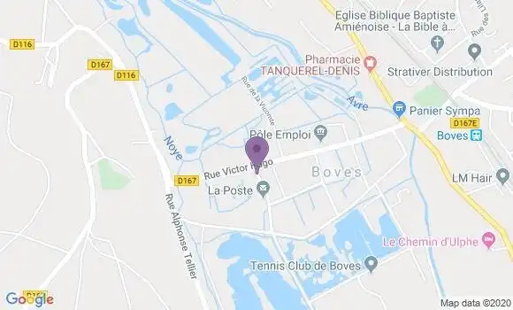 Localisation Boves - 80440