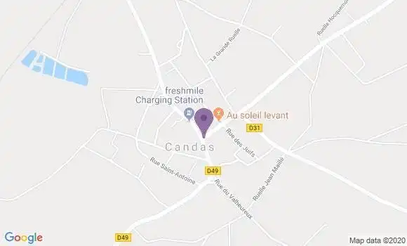 Localisation Candas Bp - 80750
