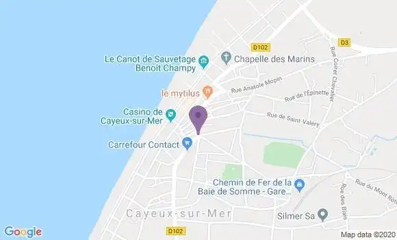 Localisation Cayeux sur Mer Bp - 80410