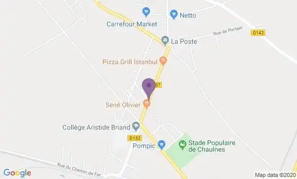 Localisation Chaulnes - 80320