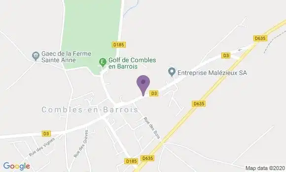 Localisation Combles - 80360