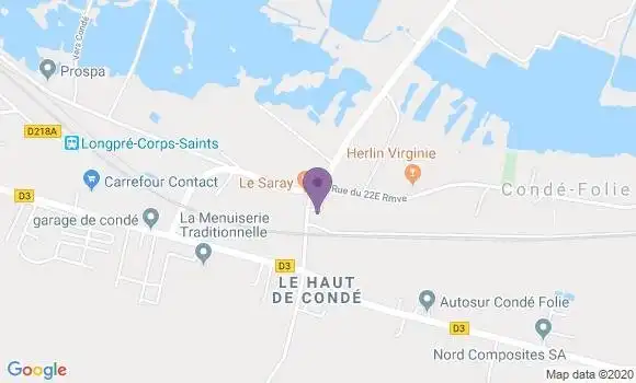 Localisation Conde Folie Ap - 80890