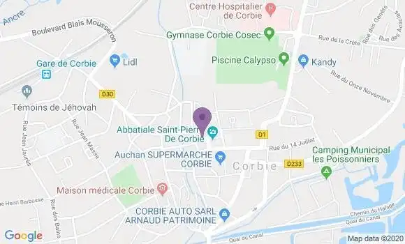 Localisation Corbie - 80800